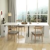 Multifunctional Extendable Dining Table with Built-in Outlet, Hidden Storage and 5 Panels for Meetings, Celebrations or Home-Tanpinhause - 2 of 4