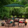 Northlight 9.75ft Outdoor Patio Market Umbrella with Hand Crank and Tilt, Green - 2 of 4