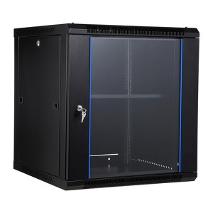 12U Wall Mount Network Cabinet - 23.6" Deep Server Rack Enclosure with Locking Glass Door & Removable Side Panels, IT/AV Equipment Rack - 1 of 4