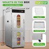 NutriChef 30-Shelf Commercial Food Dehydrator Machine with Digital Timer and Temperature Control NCFD30S - 2 of 4