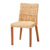 bali & pari Rowen Rattan and Mahogany Wood Dining Chair Light Honey/Honey - 2 of 4