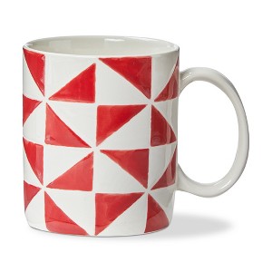 tag Pinwheel Red Mug - 16oz Dishwasher-Safe Drinkware for Everyday Use - 5"  L x 3.75" W x 4" H : Target