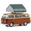 1978 Volkswagen Type 2 (T2B) Van Panama Brown and Dakota Beige w/White Interior and Cartop 1/64 Diecast Model Car by Greenlight - 2 of 3