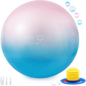 Sportneer Extra Thick Exercise Ball - 25.6''Yoga Ball with Quick Pump - Anti-Burst and Slip Resistant - 1 of 4
