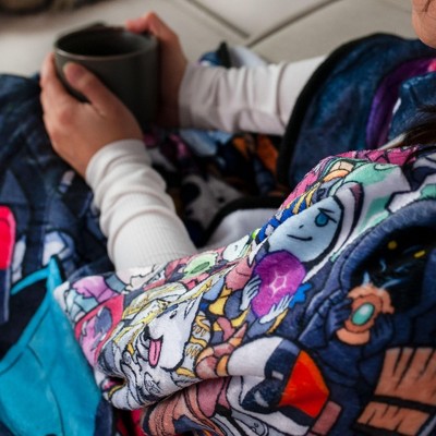 Destiny Chibi Characters Multicolor Fleece Throw Blanket 45 x 60 Inches