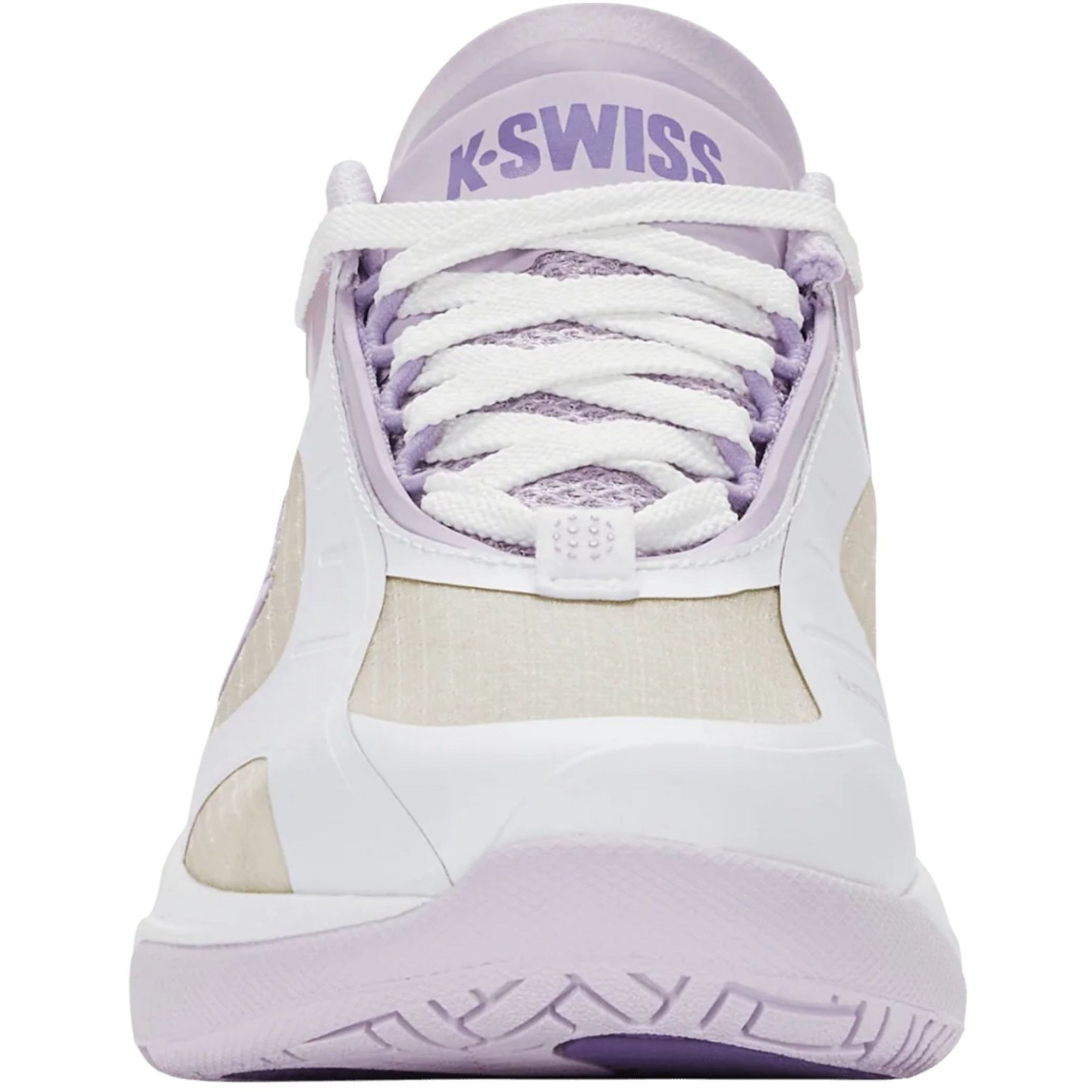 Женские кроссовки K-Swiss K-Frame Pickleball Performance Shoe (White/Orchid Hush/Purple Haze)., цвет: Белый — фото 3