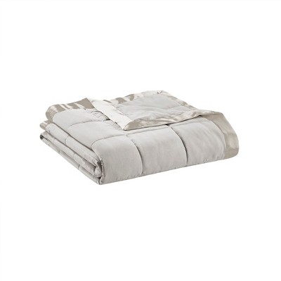 NicBex Lightweight Down Alternative Blanket with Satin Trim,Fuzzy Cozy Luxury Blanket Microfiber for Bed Chair Couch