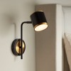 Possini Euro Design Possini Euro Corbeau 11 1/2" High Black and Gold LED Wall Sconce - 2 of 4