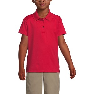 Lands' End School Uniform Kids Short Sleeve Feminine Fit Rapid Dry Polo Shirt - 1 of 4