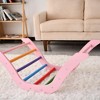 NAYSAYE Playground Slide Triangle Climbing Set with Ramp and Arch for Indoor Toddlers, Pink, 22"*30.5"*26.5" - 4 of 4