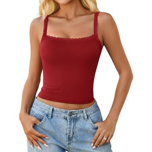 Avidlove Camisole Tops for Women Lace Tank Top Y2K Square Neck