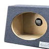 King Boxes A69 6-In. x 9-In. Wedge Single-Speaker Black Carpeted Enclosure for Car, Truck, or SUV, Pair - 2 of 4