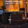 ZAFRO 43 Inch Propane Fire Pit CSA-Listed Outdoor Fire Table, 50,000 BTU Firepit Table with Lid and Lava Rock, Gas Fire Table for Garden Backyard - 4 of 4