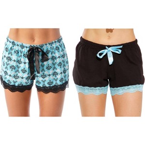 Just Love Women’s Pajama Shorts – Soft Cotton Lounge Sleep Shorts with Drawstring Waist - 1 of 2