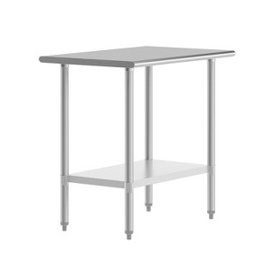 Flash Furniture Stainless Steel 18 Gauge Prep and Work Table with Undershelf - NSF Certified - 1 of 4