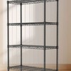 AZL1 Life Concept Utility Storage Drawers 5 Tier Adjustable Metal Racks Standing Shelf Organizer for Kitchen, Pantry, Garage, Black, 13.7"*35.4"*69.2" - 4 of 4