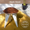 Hoek 17" Stool, Compact & Multi-Use, Scratch-Resistant Waterproof Surface, Durable & Sustainable Materials, One-Click Tool-Free Assembly - 2 of 4