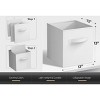 Sorbus 13 Inch Foldable Fabric Storage Cube Bin with Handles- for Organizing Home, Shelves, Nursery, Playroom, Closet and More - 3 of 4