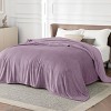 Bedsure | Flannel Blanket Solid 280GSM Soft Fuzzy Plush  Bed Blanket - 2 of 4