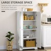 NicBex 55 Inch Tall Kitchen Pantry Storage Cabinet with 2 Doors and Adjustable Shelves for Dining Room,Bathroom,Kitchen,White - 4 of 4