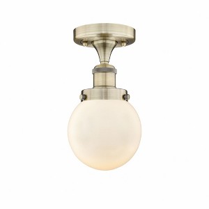 Beacon - 1 Light Semi-Flush Mount In Industrial Style-8.25 Inches Tall and 6.5 Inches Wide - 1 of 1