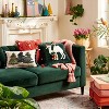 Fringed Three Christmas Trees with Pom-Poms Lumbar Throw Pillow Green - Opalhouse™ designed with Jungalow™ - image 2 of 4