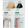 SONGMICS Baby Hangers 50 Pack, Kids Hangers for Closet, Swivel Hooks, Space-Saving Clothes Hangers, Velvet Hangers for Nursery, Non-Slip, - 3 of 4