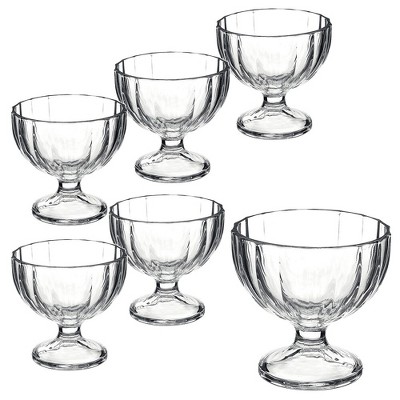 Libbey Small Glass Bowls with Lids, 6.25 Ounce, Set of 8