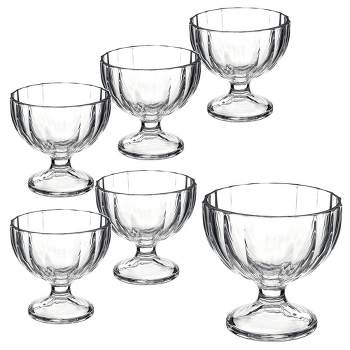  Libbey Small Glass Bowls with Lids, 6.25 ounce, Set of 8,  Clear, 3.45-inch Diameter : Everything Else