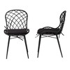 bali & pari Sabelle Modern Bohemian Rattan and Metal Dining Chair Set - image 4 of 4