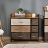 FONTOI Storage Cube Dresser with 5 Drawers, Bedroom Organizer Unit, Shelf Tower with Bins for Living Room, Closets, Brown, 11.5"*31"*31.5" - 2 of 4
