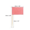 Unique Bargains Small Labeling Marking Cake Cocktail Decor Flag Toothpicks 100 Pcs - 2 of 4