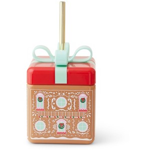 Gingerbread House 18 Oz Novelty Sipper Cup - 1 of 4