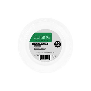 Next Level Stuff Disposable Plastic Plates - Durable and Microwavable Dinnerware for Weddings, Parties, and Everyday Use - 1 of 1