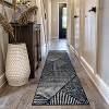 World Rug Gallery Contemporary Distressed Geometric Indoor Area Rug - 2 of 4