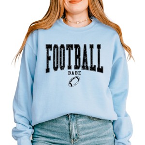 Simply Sage Market Varsity Football Babe Sweatshirt - 1 of 4