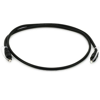 Monoprice Digital Optical Audio Cable - 3 Feet - Black | S/PDIF (Toslink) 5.0mm Ouside Diameter, Gold plated ferrule