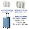 Lyngins 20 Inch Hardside Carry on Luggages with Spinner Wheels,TSA Lock,Mesh Packing Cubes,Lightweight Suitcases for  Weekend Trip,Travel - 3 of 4