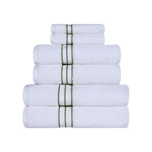 Premium Cotton Solid Plush Heavyweight Hotel Luxury Towel Set by Blue Nile Mills - 1 of 4