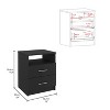 NicBex Armoire Wardrob + Dresser with Double Doors & Shelves & Drawers for Bedroom - 3 of 4