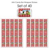 Big Dot of Happiness Farm Animals - Mini Candy Bar Wrapper Stickers - Barnyard Baby Shower or Birthday Party Small Favors - 40 Count - 3 of 4