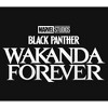 Girl's Black Panther: Wakanda Forever Black and White Movie Logo T-Shirt - 2 of 4