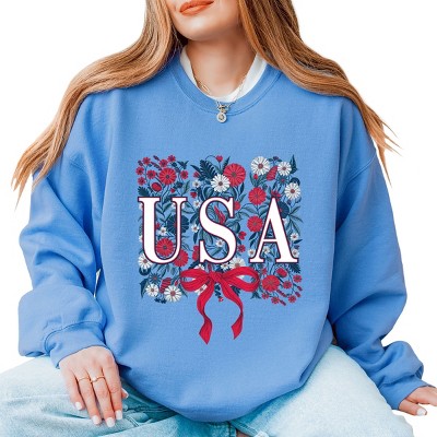 Simply Sage Market USA Floral Coquette Sweatshirt