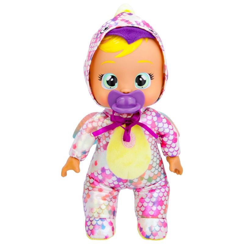 Cry Babies Tiny Cuddles Dinos Tilo with Pterodactyl Dinosaur Themed Metallic Pajamas 9&#34; Baby Doll, 1 of 7