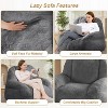 Big Lazy Sofa,Bean Bag Chair, Faux Fur Stuffed Bean Bag Couch with Filler, Bean Bag Chair for Adults, Big Lazy Sofa Floor Sofa with Handle - 3 of 4