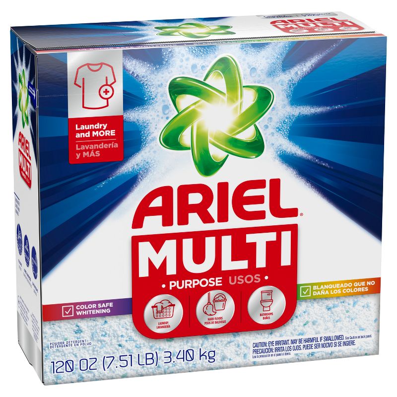 Ariel Laundry Detergent Multi-Purpose Powder - 120oz, 2 of 4
