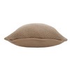 HomeRoots 20" X 20" Taupe And Brown 100% Cotton Zippered Pillow - 4 of 4