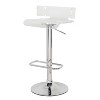 Transparent adjustable swivel stool - 2 of 4