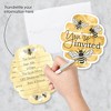 Big Dot of Happiness Little Bumblebee - Shaped Fill-In Invitations - Bee Baby Shower or Birthday Party Invitation Cards with Envelopes - Set of 12 - 2 of 4