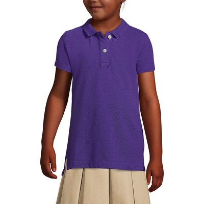 Lands' End School Uniform Kids Short Sleeve Feminine Fit Mesh Polo ...